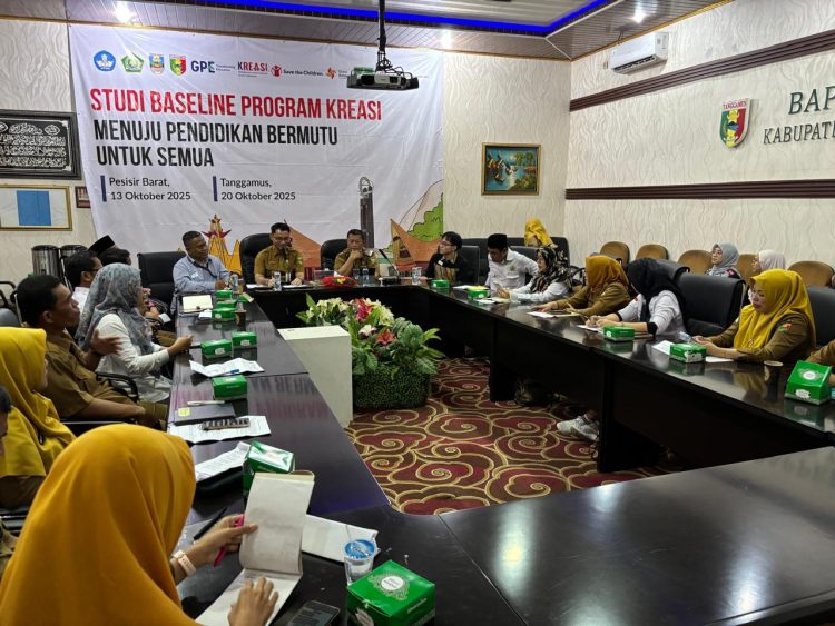 Program KREASI Save the Children Mulai Studi Baseline di Tanggamus, Dorong Pendidikan Berkualitas