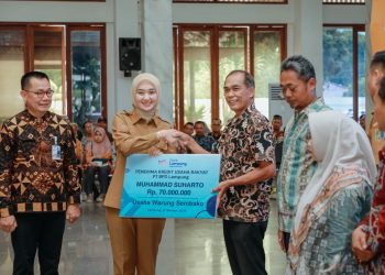 Akad Massal KUR 2025 di Lampung: Rp919 Miliar Disalurkan untuk 15.381 UMKM, Presiden Pantau Virtual
