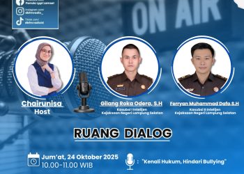 LPPL Radio DBFM Lampung Selatan Angkat Isu Bullying dalam Ruang Dialog, Kejari Tegaskan Pentingnya Edukasi Hukum Sejak Dini