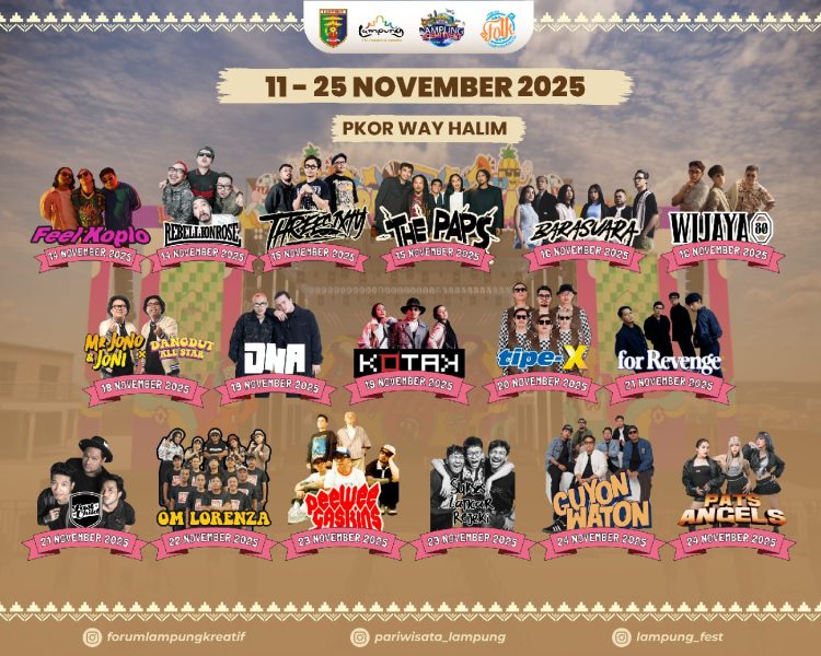Lampung Fest 2025: Lampungphoria Siap Guncang PKOR Way Halim dengan Panggung Musik Lintas Genre dan Kolaborasi Kreatif