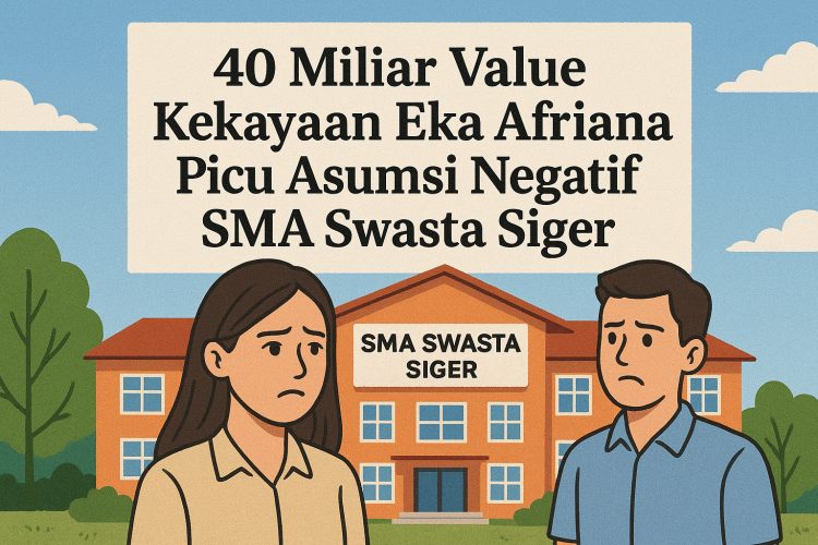 “Kekayaan 40 Miliar Eka Afriana Meledak di Publik! SMA Siger Diduga Gunakan Aset Negara, DPRD Diburu untuk Bertindak!”