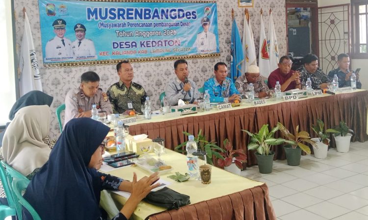Desa Kedaton Gelar MusrenbangDes 2026, Fokus Tingkatkan Infrastruktur dan Ekonomi Kreatif Warga