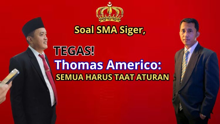 Tegas! Kadis Dikbud Lampung Thomas Americo Minta Semua Pihak Taat Aturan Soal SMA Siger