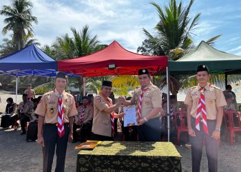 Kalapas Dharmasraya Tegaskan Peran Strategis Pramuka dalam Pembentukan Karakter Generasi Muda Saat Pelepasan Raimuna Daerah