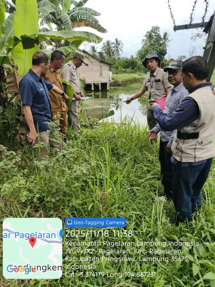 Pemeriksaan Lapang Aset PT PLN di Pujiharjo, Tim Panitia A Kantah Pringsewu Turun Langsung ke Lokasi