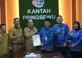 Pemkab Pringsewu Terima 50 Sertifikat Aset, Dorong Kepastian Hukum dan Tata Kelola Daerah