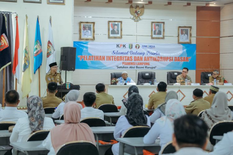 KPK Gelar Pelatihan Anti Korupsi di Lampung, ASN Didorong Jadi Role Model Integritas