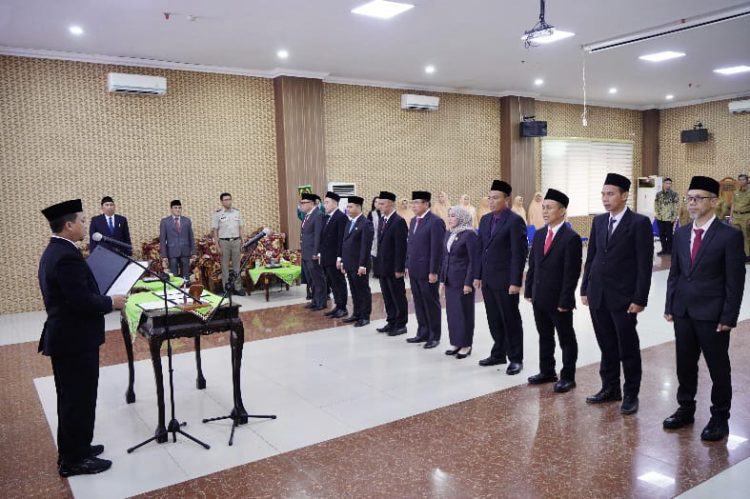Bupati Pringsewu Lantik Sepuluh Pejabat Pimpinan Tinggi Pratama