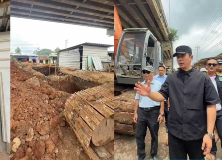 Cek Langsung Lapangan, Bupati Egi Tuntaskan Banjir Fly Over