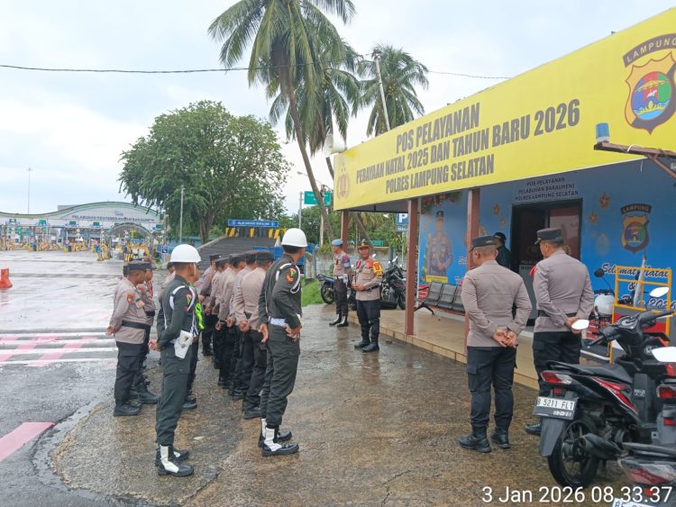 Polres Lampung Selatan Siagakan 200 Personel Pascalibur Tahun Baru