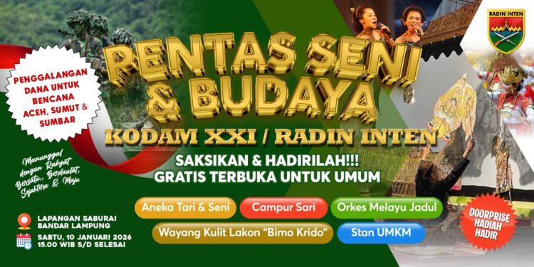 Pentas Seni Kodam XXI Galang Solidaritas Bencana Sumatera