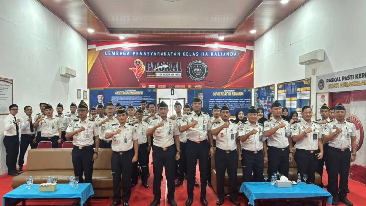 Perkuat Komitmen Kinerja, Lapas Kalianda Laksanakan Penandatanganan Perjanjian Kinerja dan Paparkan Capaian Kinerja