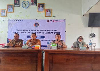 BPN Pringsewu Tuntaskan Pembagian 60 Sertipikat PTSL di Pekon Gadingrejo Timur