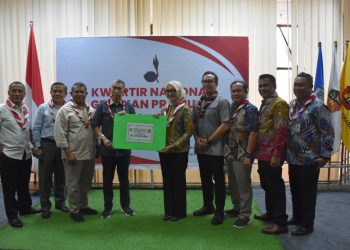 Pramuka Lampung Perkuat Aksi Sosial Lewat Donasi Rp250 Juta ke Kwarnas