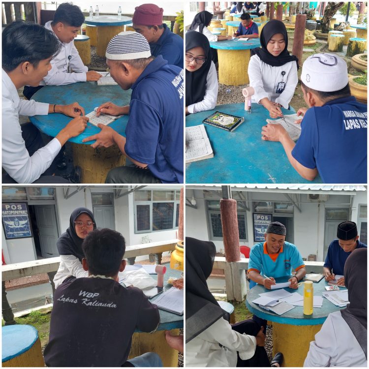 Pembinaan Humanis di Lapas Kalianda, 13 WBP Ikut Kelas Baca Tulis