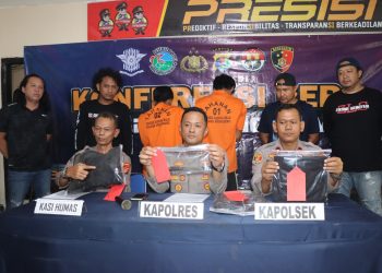 Polres Pringsewu Amankan Dua Tersangka Kasus Pembunuhan di Lapo Tuak, Satu Pelaku Masih Buron