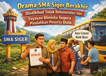 SMA Siger Tanpa Izin, Peserta Didik Jadi Prioritas Penyelamatan