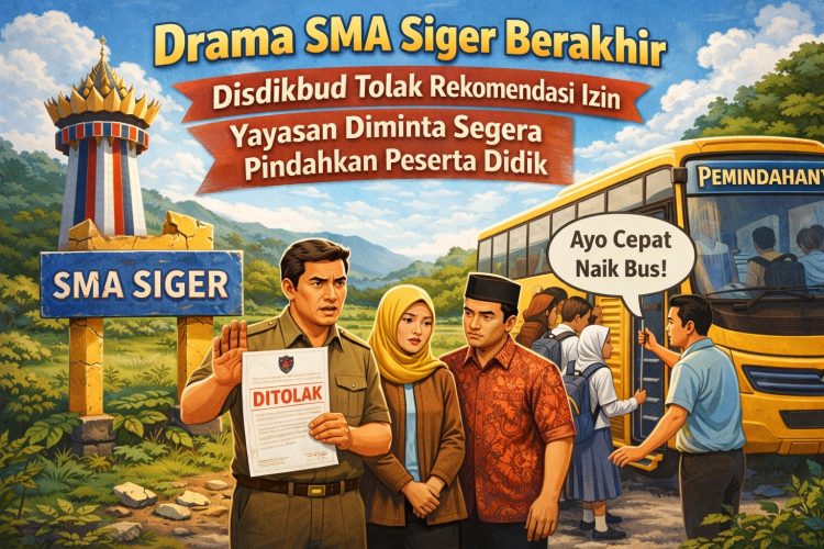 SMA Siger Tanpa Izin, Peserta Didik Jadi Prioritas Penyelamatan