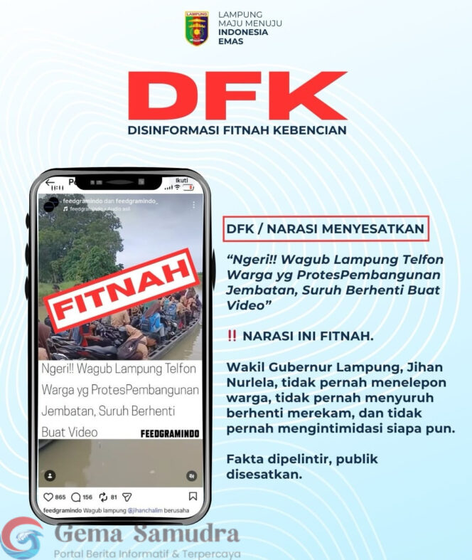 Pemprov Lampung Pastikan Tak Ada Intimidasi dalam Kasus Video Protes Jembatan