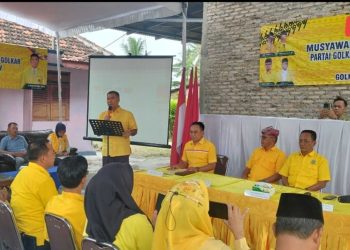 Rycko Menosa Dorong Penguatan Basis, Muscam Golkar Kalianda Hasilkan Ketua Baru