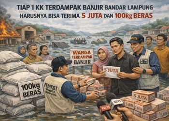 Anggaran Bencana Rp6 Miliar Disebut Sudah Terpakai, Bantuan Banjir Bandar Lampung Dipertanyakan
