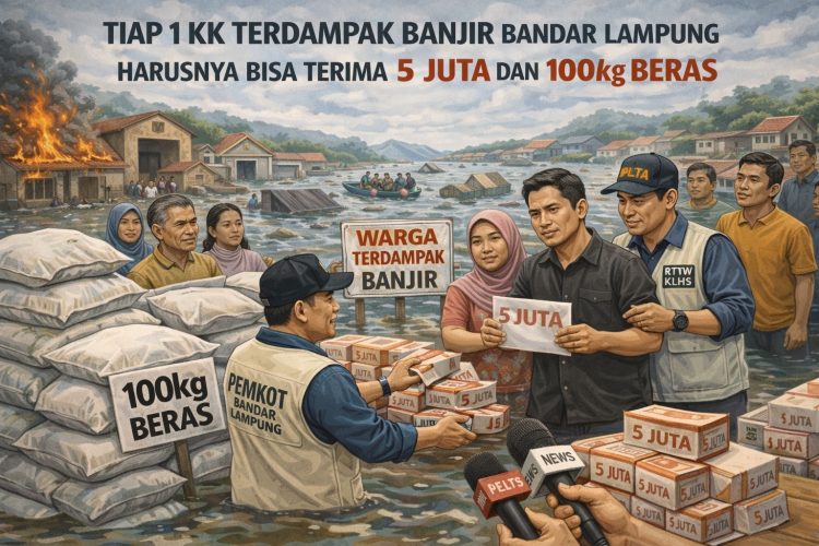 Anggaran Bencana Rp6 Miliar Disebut Sudah Terpakai, Bantuan Banjir Bandar Lampung Dipertanyakan