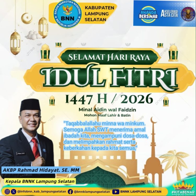 Lebaran Jadi Momentum, BNNK Lampung Selatan Gencarkan Edukasi Anti Narkoba