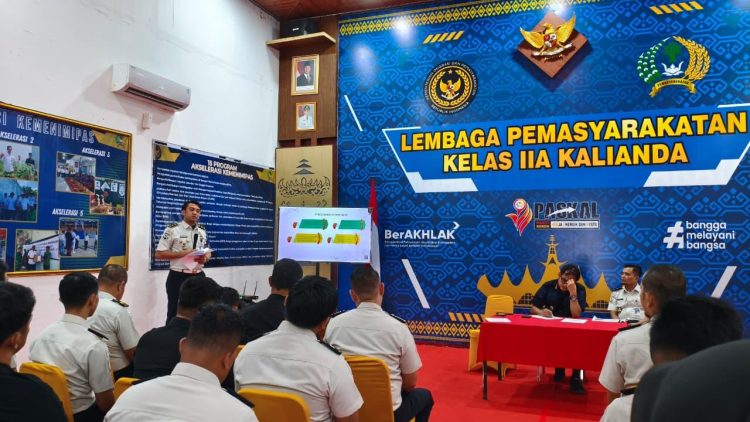 Petugas Lapas Kalianda Diberi Arahan Khusus Jelang Idulfitri