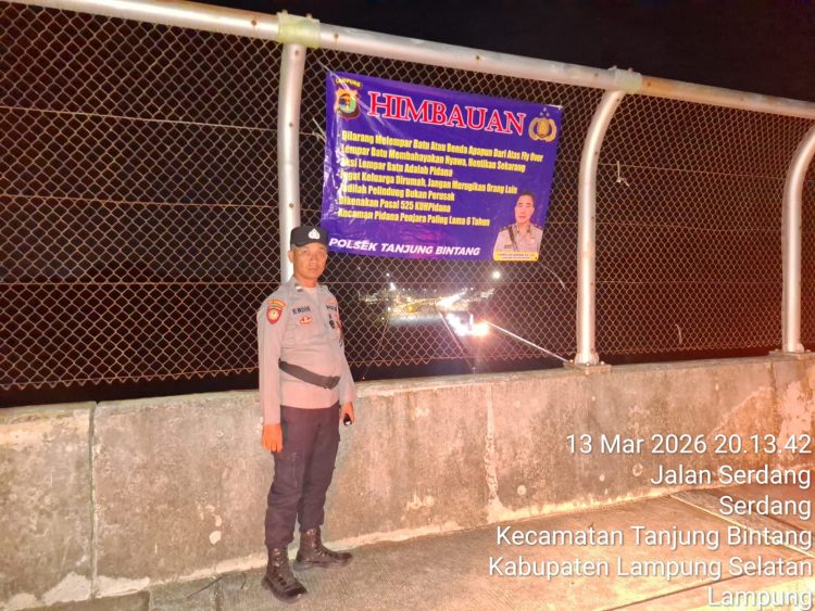 Cegah Gangguan Kamtibmas, Polisi Jaga Ketat JPO di Tol Bakter