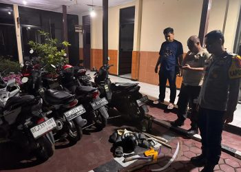 Polisi Kejar Pelaku Tawuran Bersenjata di Pringsewu, Barang Bukti Molotov Diamankan