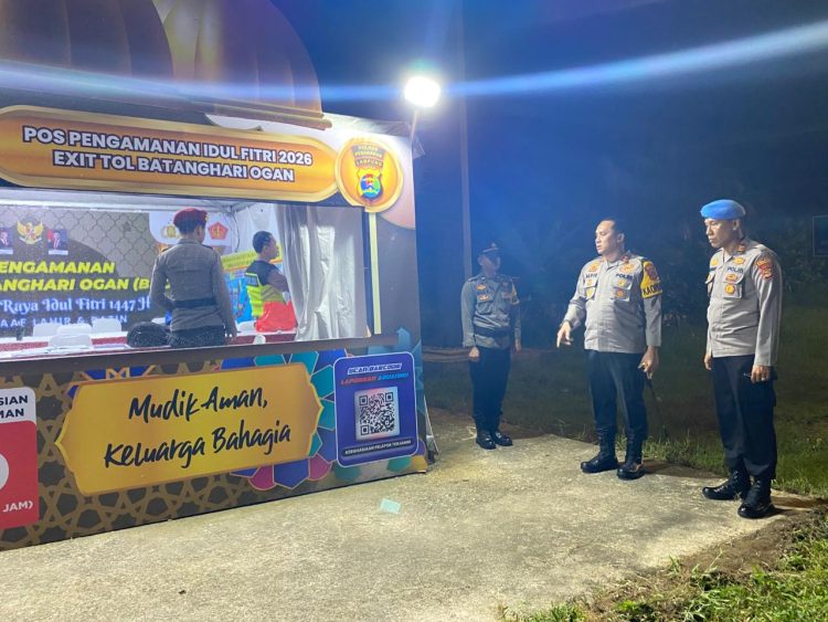 Pos Pam Tegineneng Dipantau, Kapolres Pastikan Kelancaran Arus Mudik