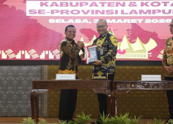 Menuju WTP Berkelanjutan, Pringsewu Serahkan LKPD Unaudited 2025
