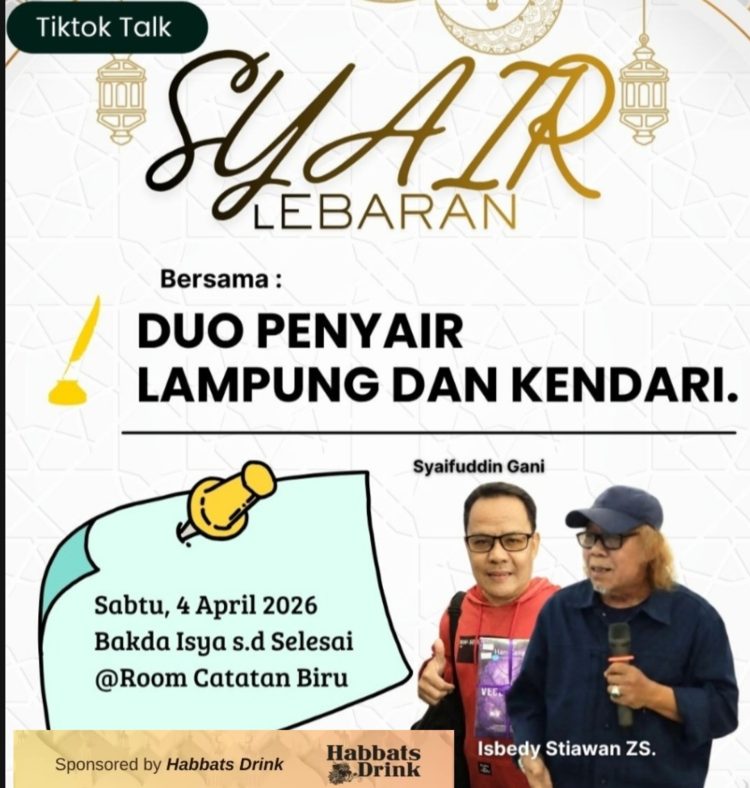 Syair Lebaran Menggema di TikTok, Dua Penyair Nasional Kembali Satu Panggung