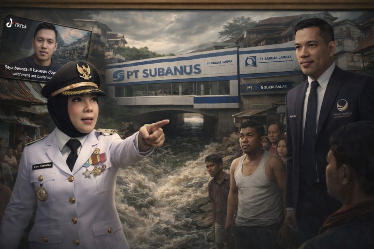 Publik Tantang Eva Dwiana Tindak Bangunan Mewah di Bantaran Sungai