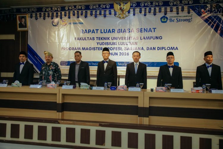 Sekdaprov Lampung Ingatkan Lulusan Teknik Unila Soal Tantangan Dunia Nyata