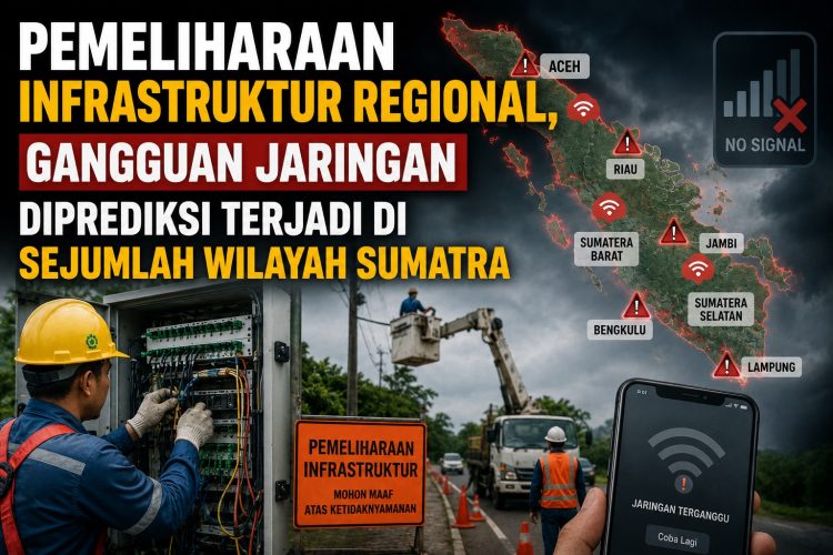 Gangguan Internet Massal Berpotensi Terjadi Akibat Pemeliharaan Infrastruktur Regional