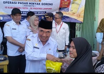 Bupati Tanggamus Tinjau Operasi Pasar Minyakita, Masyarakat Sambut Antusias