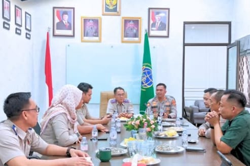 Sinergi Penanganan Pertanahan dan Kamtibmas, Polres Tanggamus Jalin Koordinasi dengan BPN