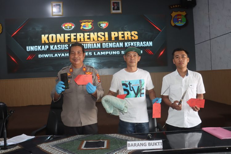 Pelaku Curas di Kalianda Ditangkap, Polisi Sita Golok dan Handuk Hijau