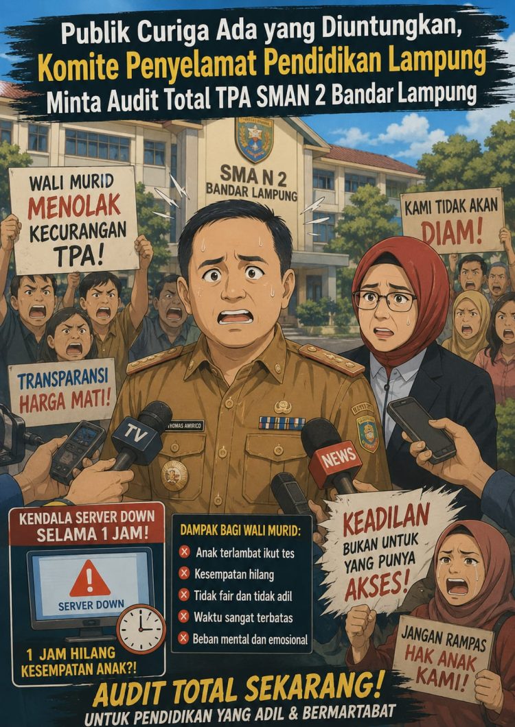 Nilai 100 di Tengah Gangguan Server, TPA SMAN 2 Bandar Lampung Tuai Kecurigaan