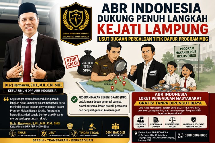 ABR Indonesia Ajak Masyarakat Laporkan Dugaan Penyimpangan Program Makan Bergizi Gratis