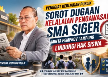 Abdullah Sani Desak Dinas PPPA Lampung Aktif Dampingi Siswa SMA Siger