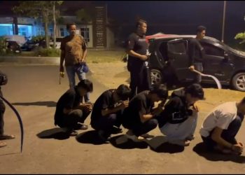 Enam Remaja Diciduk Polisi Usai Tawuran Tengah Malam di Pringsewu