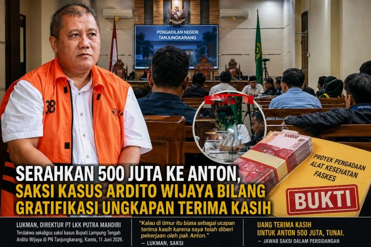 Rp500 Juta Tunai untuk Anton Wibowo, Fakta Baru Terungkap di Persidangan