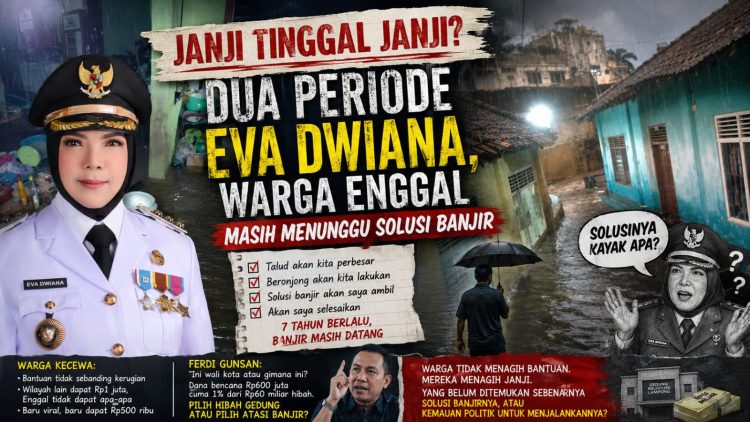 Dari Janji Talud hingga Normalisasi, Mengapa Banjir Bandar Lampung Belum Teratasi?