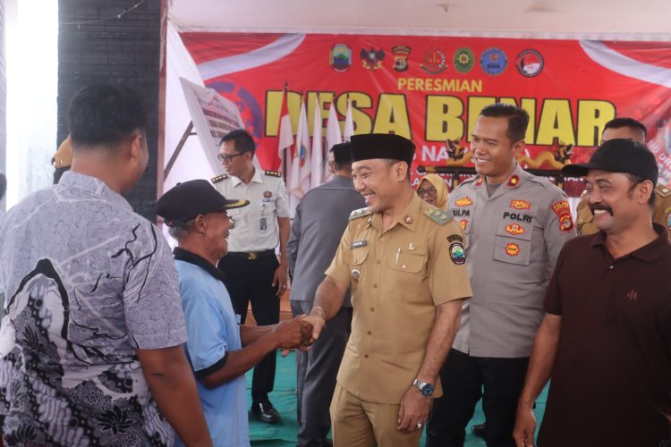 Polres Lampung Selatan Gandeng Warga, Resmikan Desa Bebas Narkoba Trimomukti