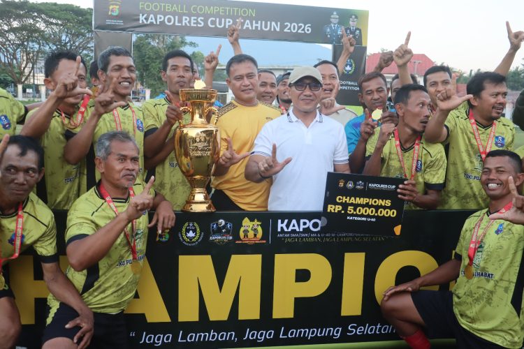 Kapolres Cup Lampung Selatan Berakhir Meriah, Sportivitas dan Kebersamaan Jadi Sorotan