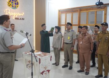 Kantor Pertanahan Pringsewu Perkuat Komitmen Integritas melalui Pelantikan Panitia PTSL 2026