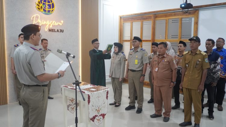 Kantor Pertanahan Pringsewu Perkuat Komitmen Integritas melalui Pelantikan Panitia PTSL 2026