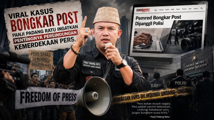 Viral Kasus Bongkar Post, Panji Padang Ratu: Produk Jurnalistik Semestinya Diselesaikan Lewat Mekanisme Pers